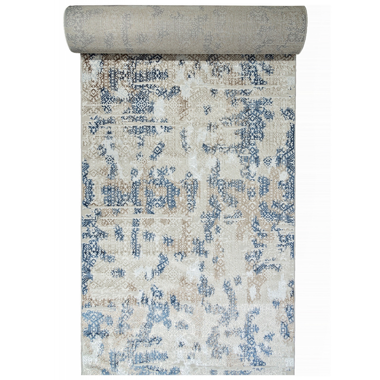 Дорожка ковровая Antep Merinos O1699 630 1,2 м кремово-голубой