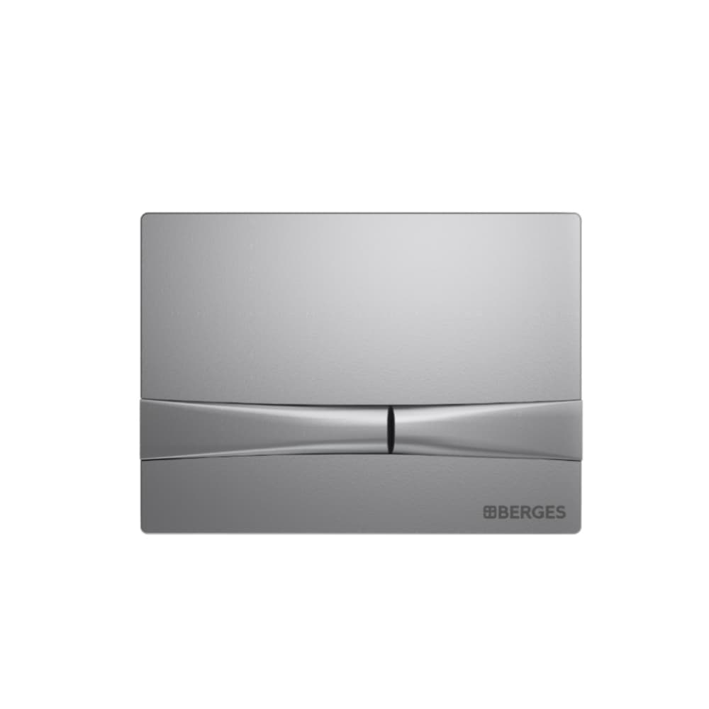Клавиша смыва Berges Novum F2 пластик хром матовый
