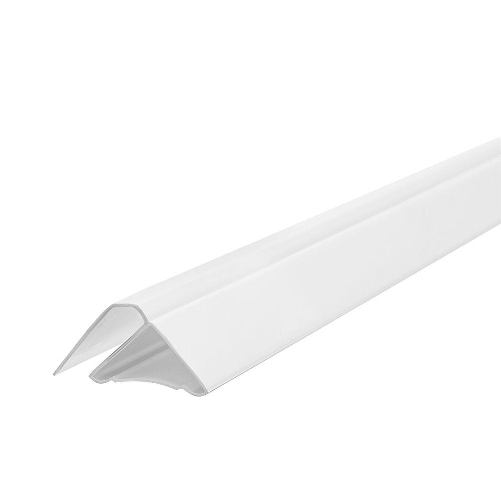 Профиль ПВХ финишный белый/золото 3000 мм