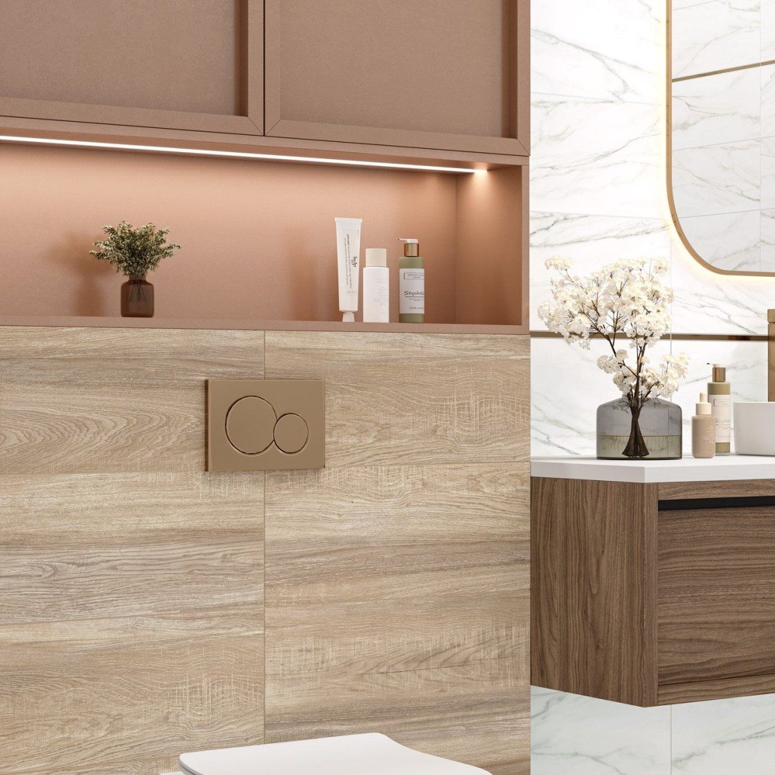 Плитка настенная Alma Ceramica Euphoria TWU2550EPH40 24,9x50 см бежевая 1,1205 м2