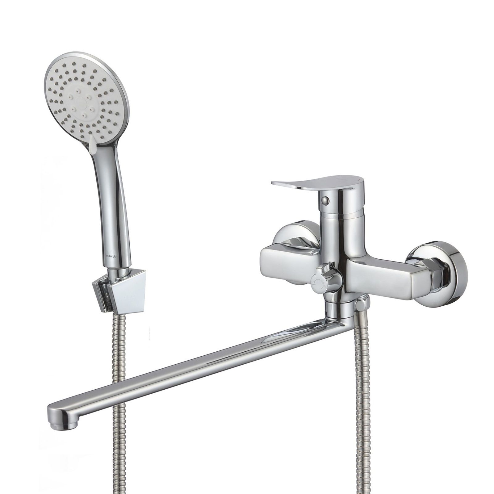 Смеситель для ванны Milardo Demi DEMSB00M10 однорычажный длинный излив