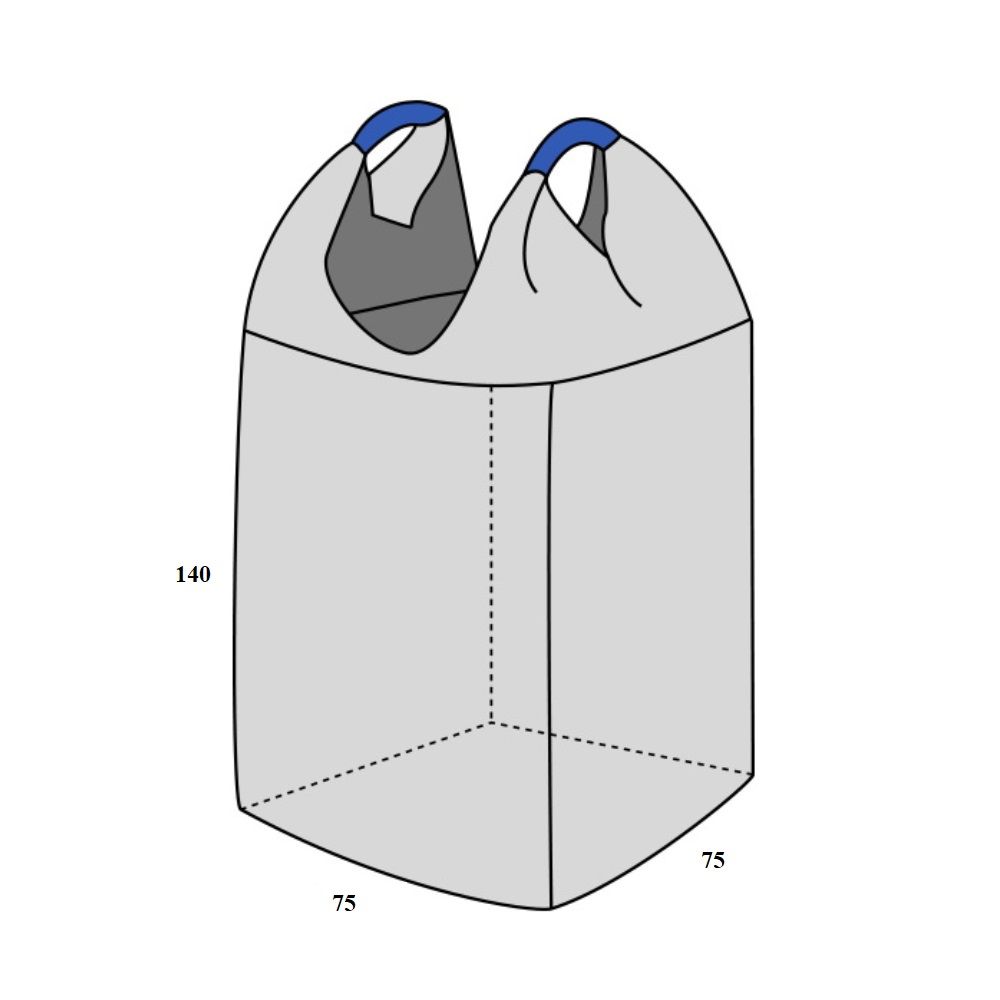 Мешок полипропиленовый Биг-Бэг 75х75х140 см