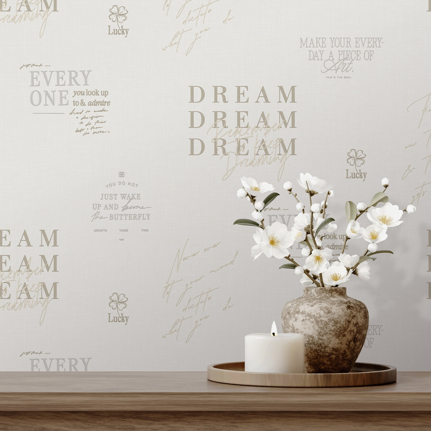 Обои Victoria Stenova Dream 585241 бежевые винтаж 1,06х10 м