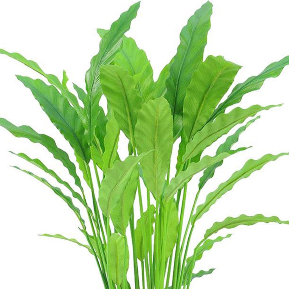 Растение искусственное Калатея в кашпо 40 веток H77 см зеленый