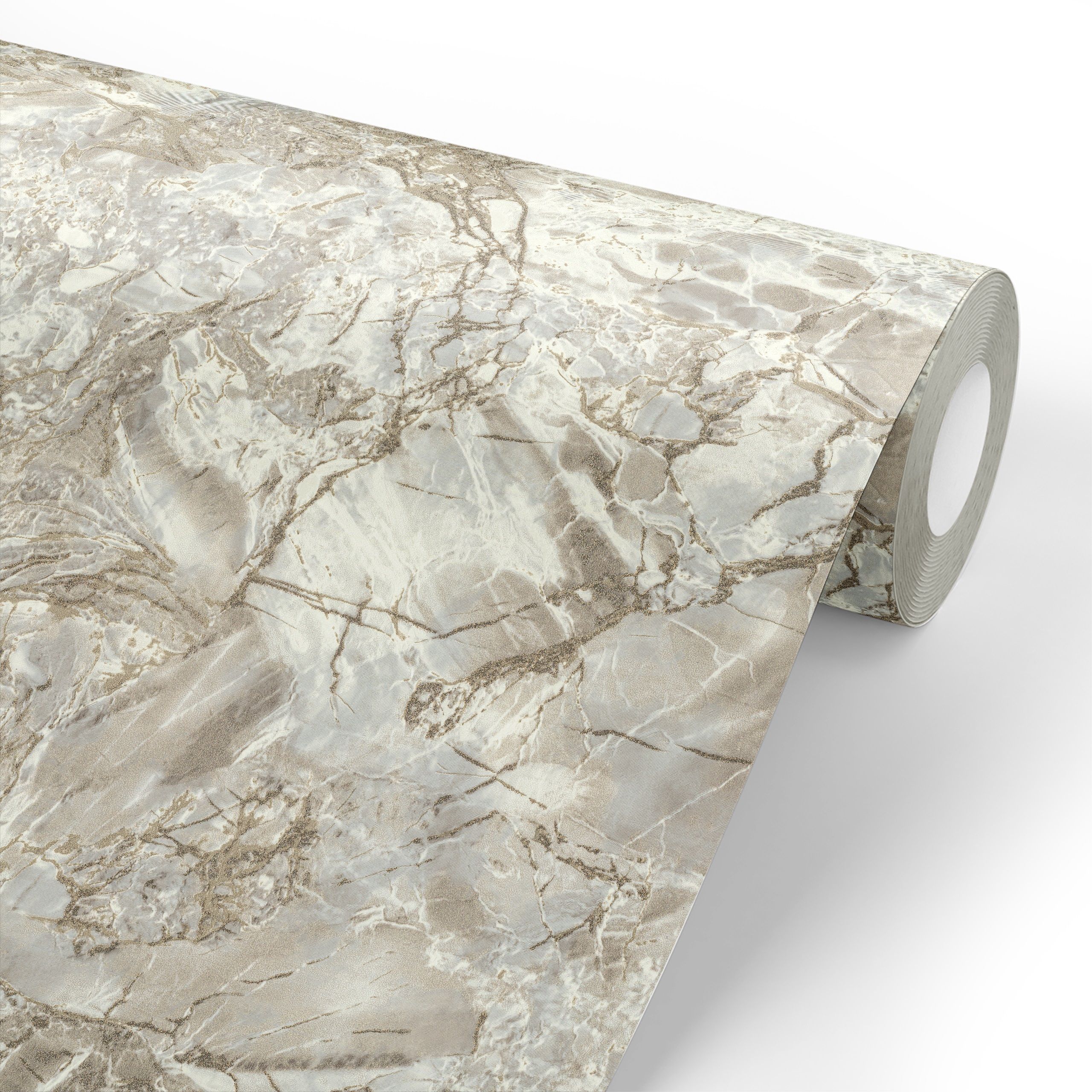 Обои Euro Decor Lucerna 7318-12 коричневые мрамор 1,06х10,05 м