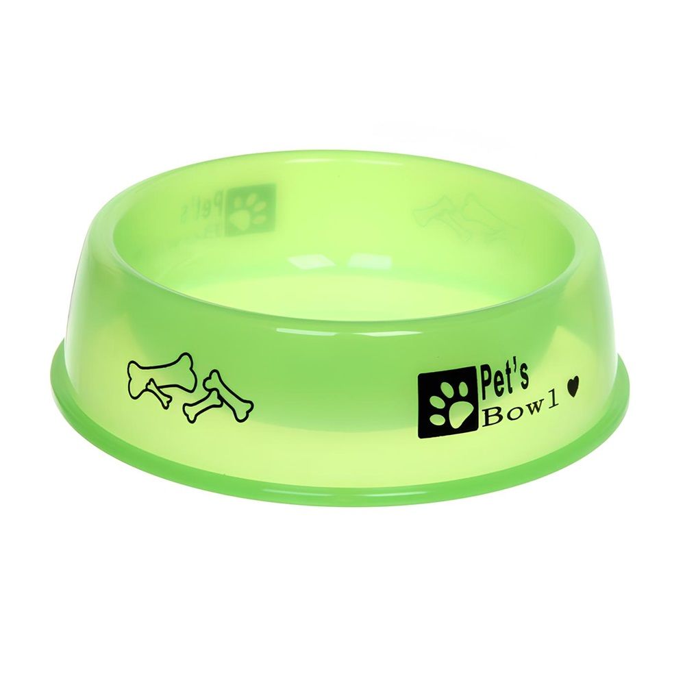 Миска пластиковая для животных Паппи 18х5,5 см зеленая