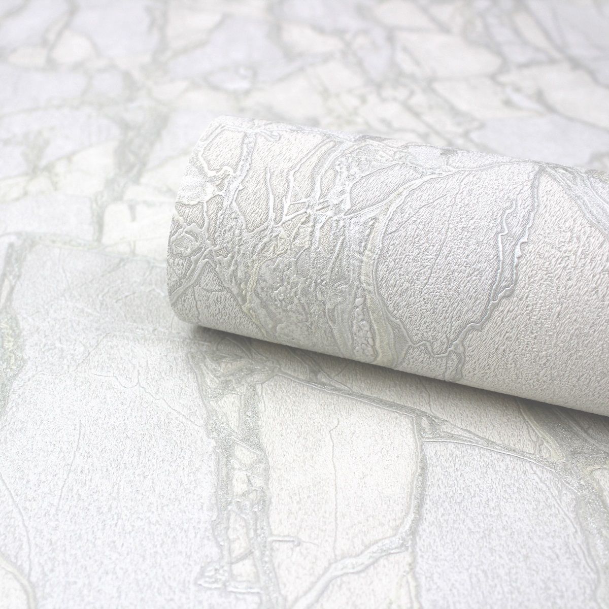 Обои Erismann Lava 60631-05 бежевые, серые камень 1,06х10,05 м