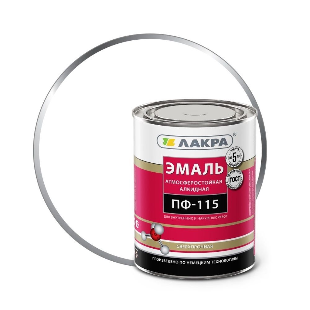 Эмаль ПФ-115 Лакра белая, 1 кг
