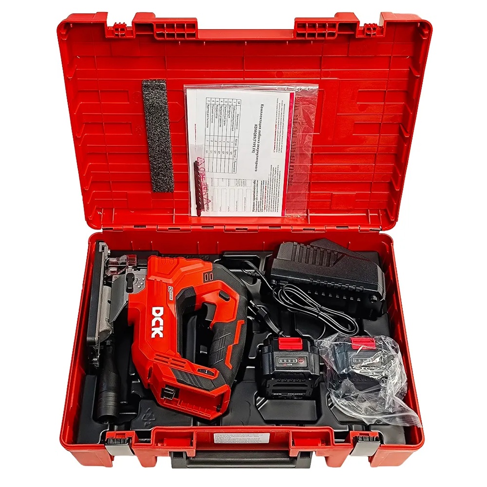 Лобзик аккумуляторный DCK KDMQ85 Type FK 18В 2х5Ач