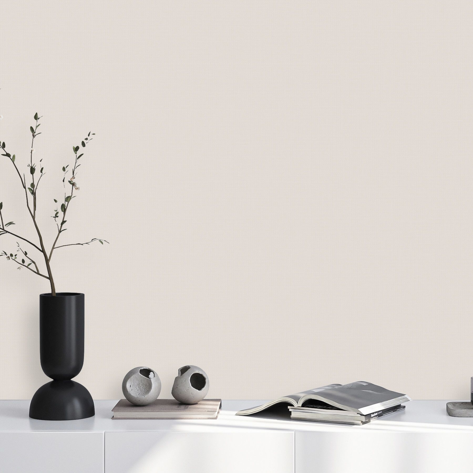 Обои Victoria Stenova Connect 585272 бежевые однотонные 1,06х10 м