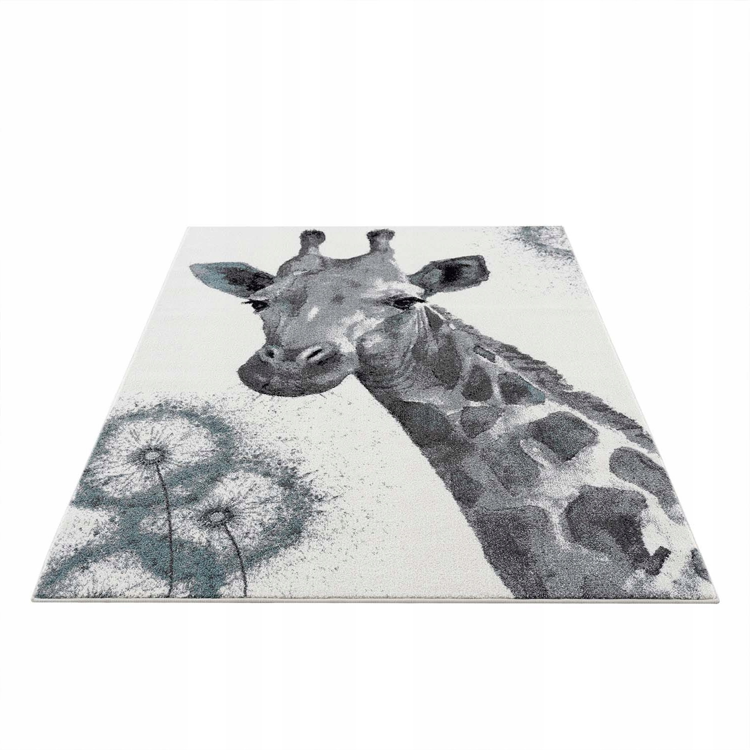 Ковер детский New kids carving Mutas 9370A 1,6х2,3 м бело-серый