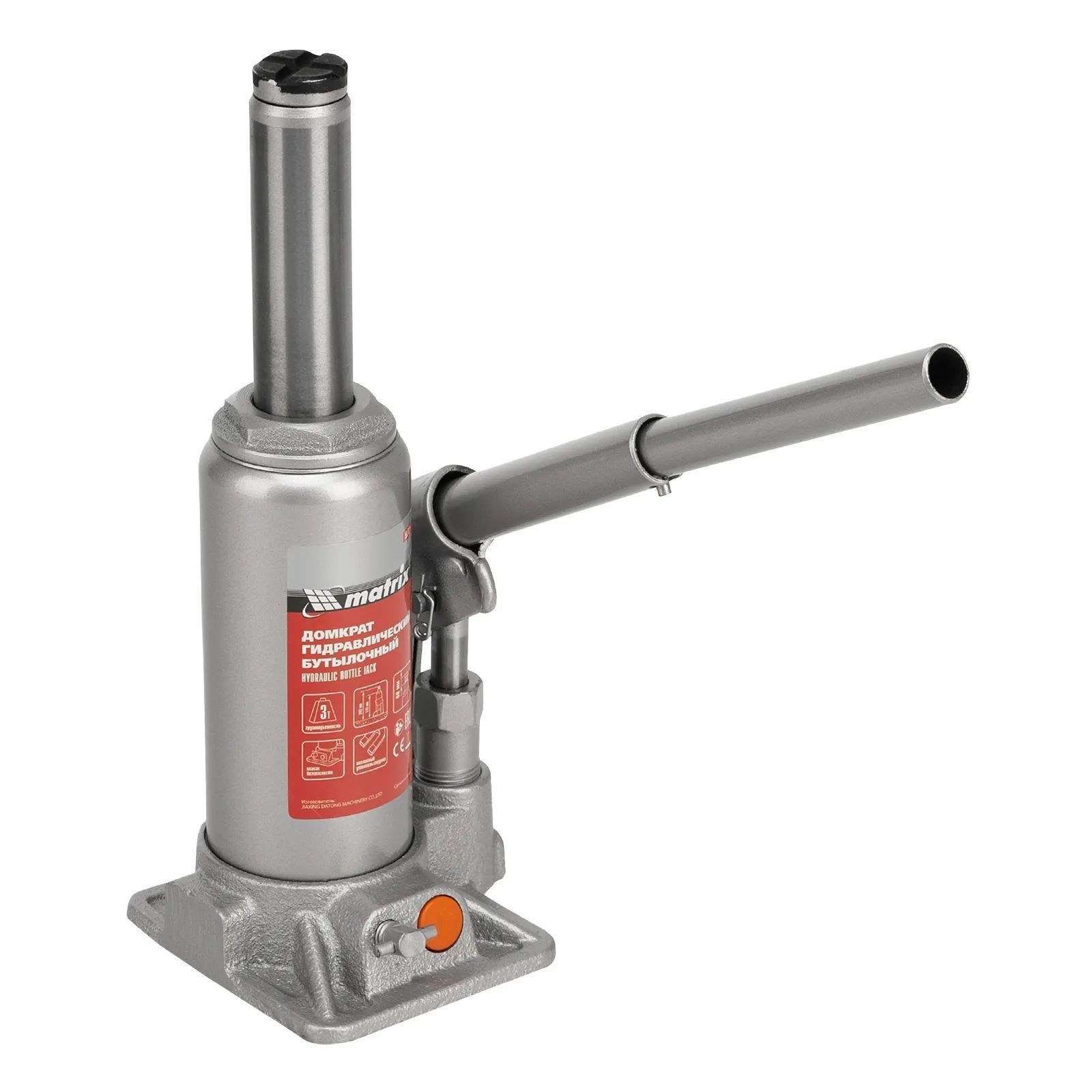 Домкрат гидравлический бутылочный Matrix 3 т 178-343 мм