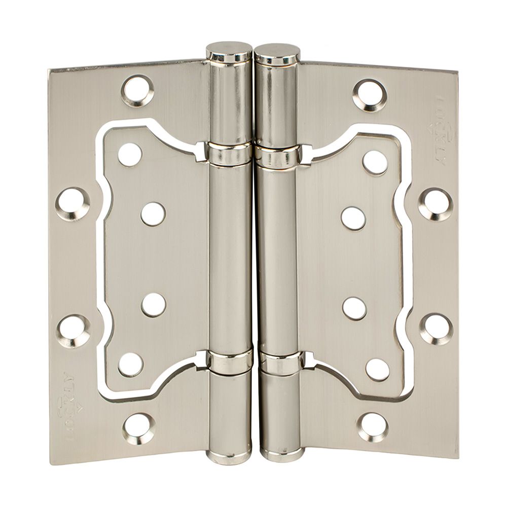 Петля без врезки ПБВ 100х75х2,5 мм SN матовый хром с подшипником