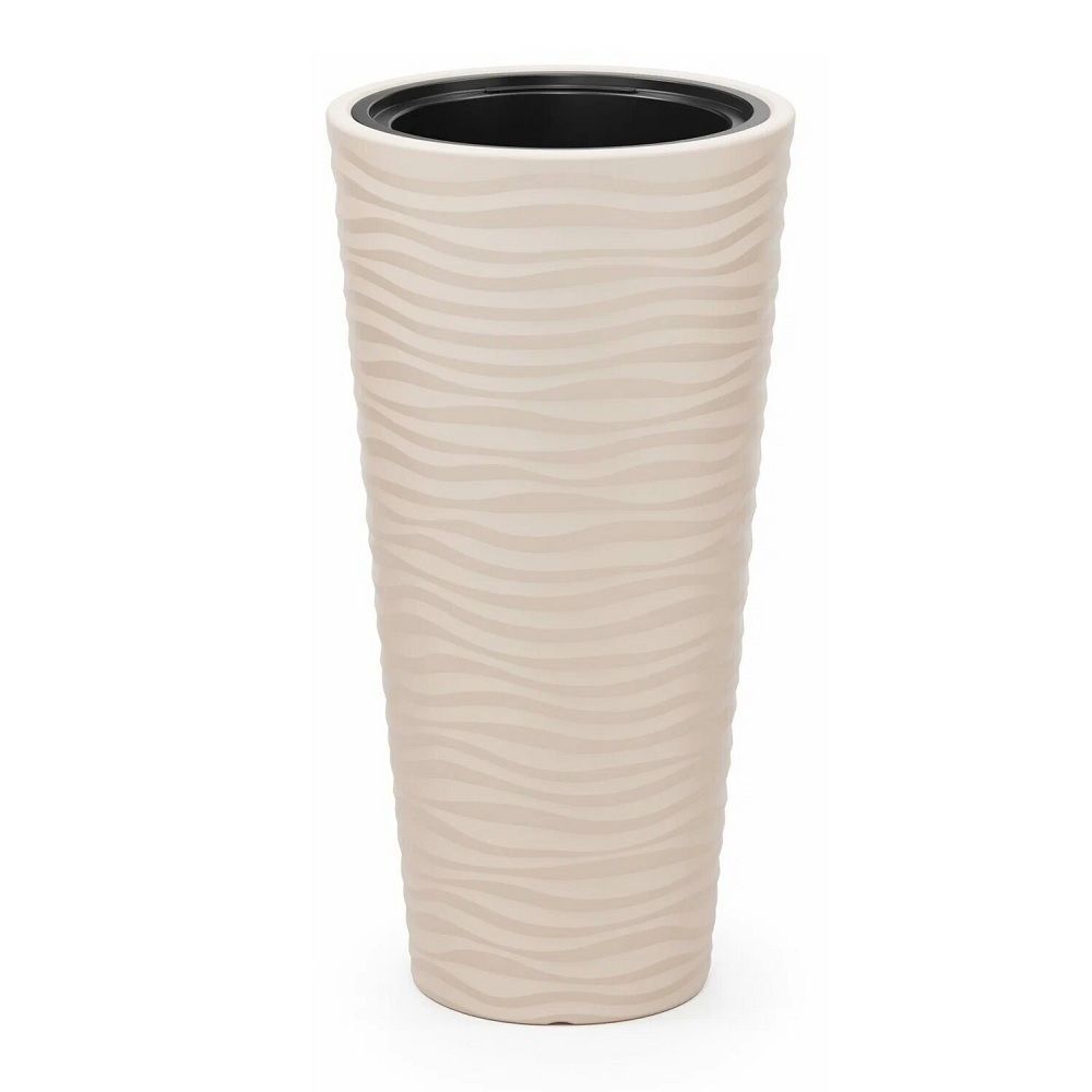 Кашпо Оазис светло-бежевое 39,3х77,5 см 63 л со вставкой 13 л