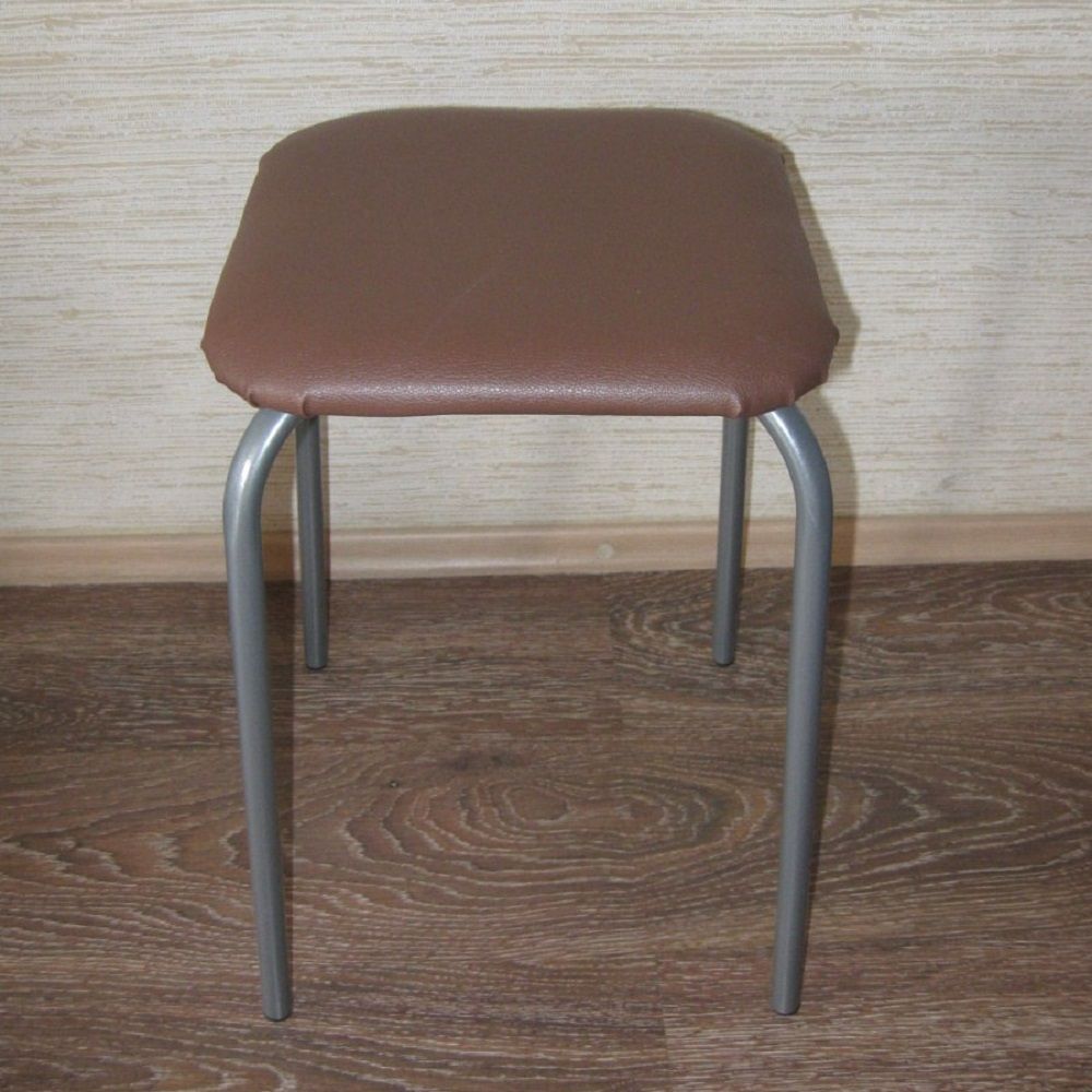 Табурет хром мягкое сиденье кож. зам шоколад