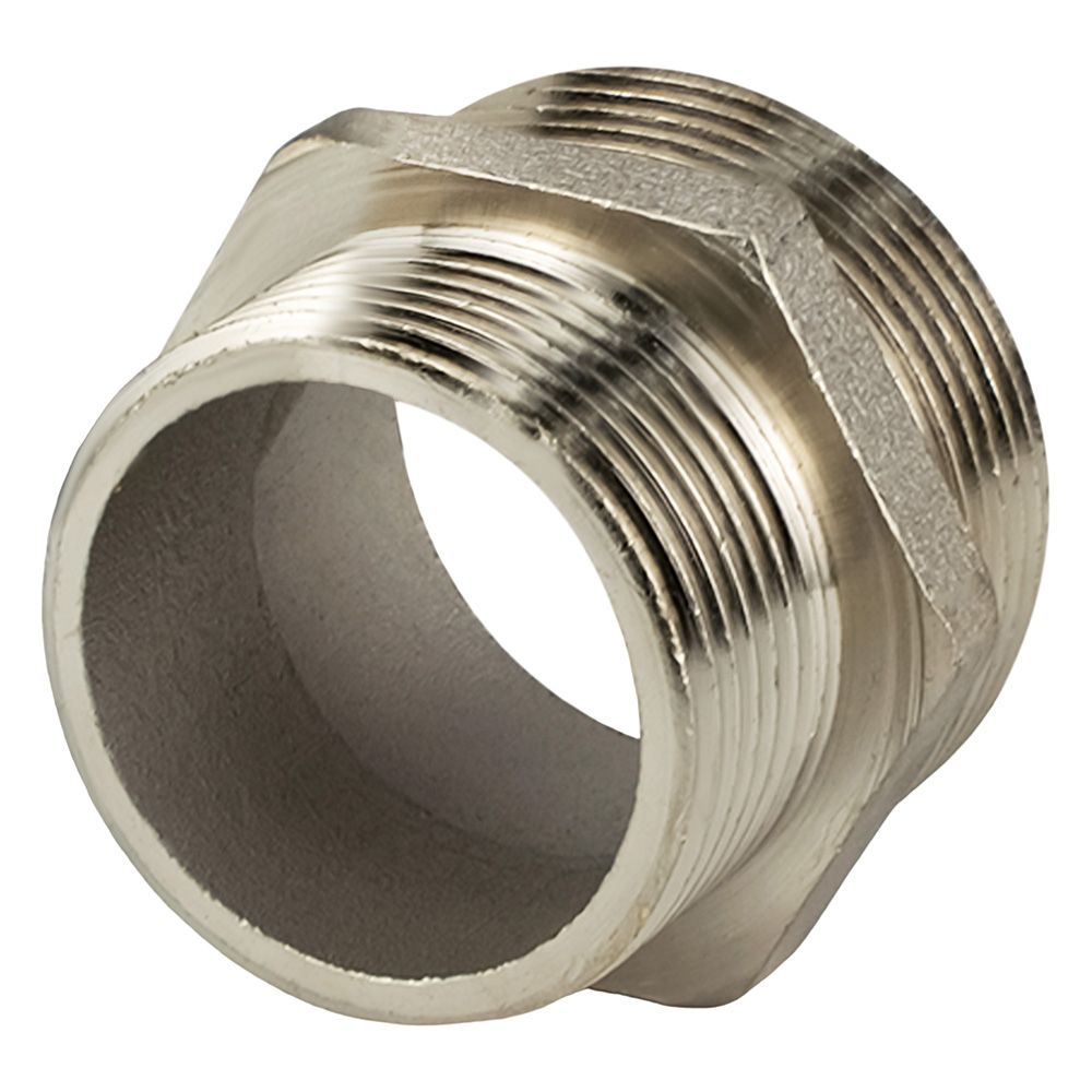 Ниппель переходной латунь 1 1/2"х1 1/4" НР/НР