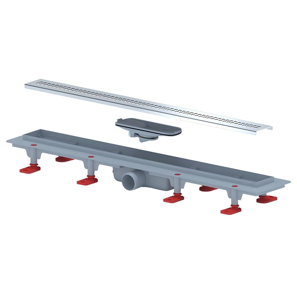 Трап линейный гориз спуск 40 мм 650х62 мм нерж Риф АНИпласт TL1265G