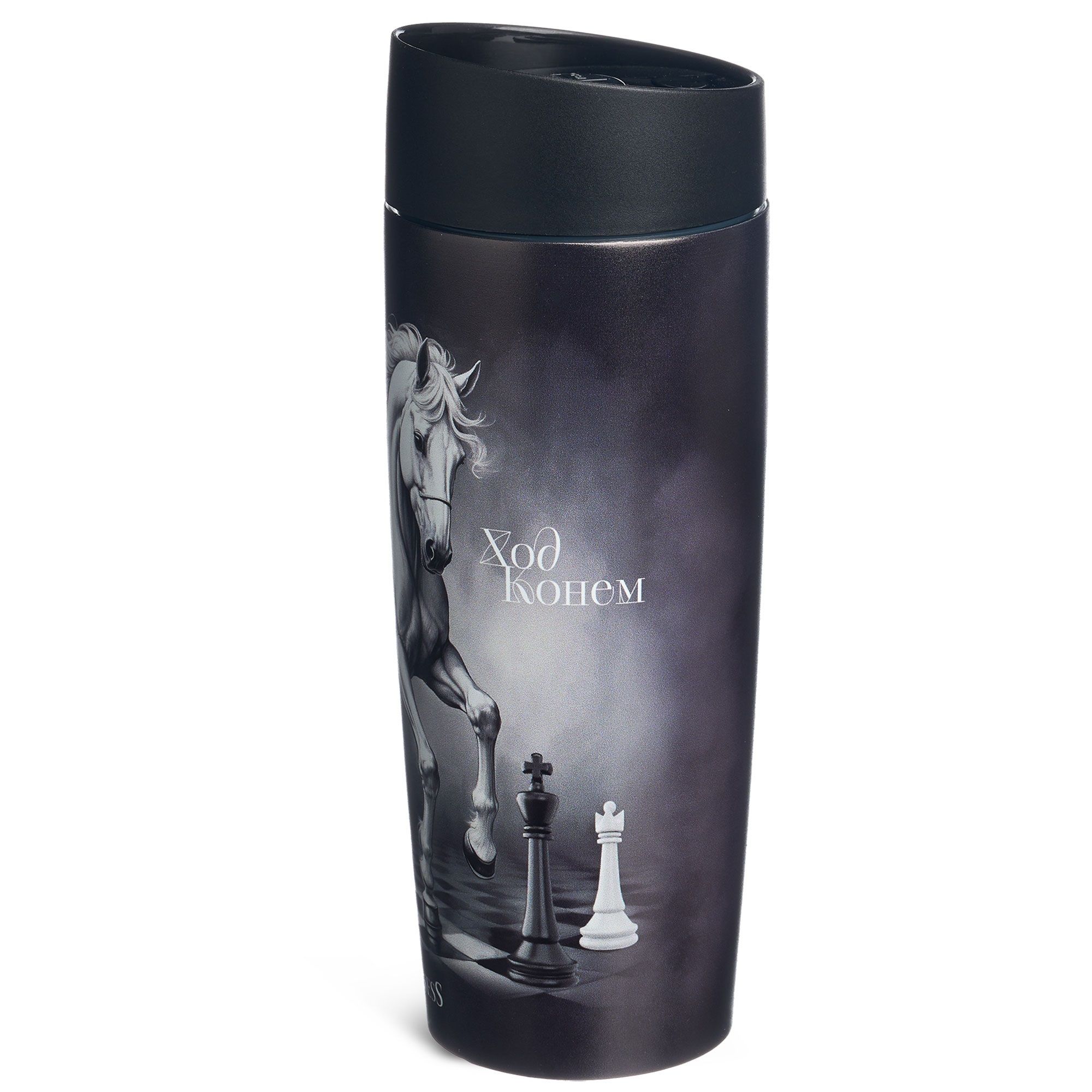 Термокружка 360 мл Agness Ход конем