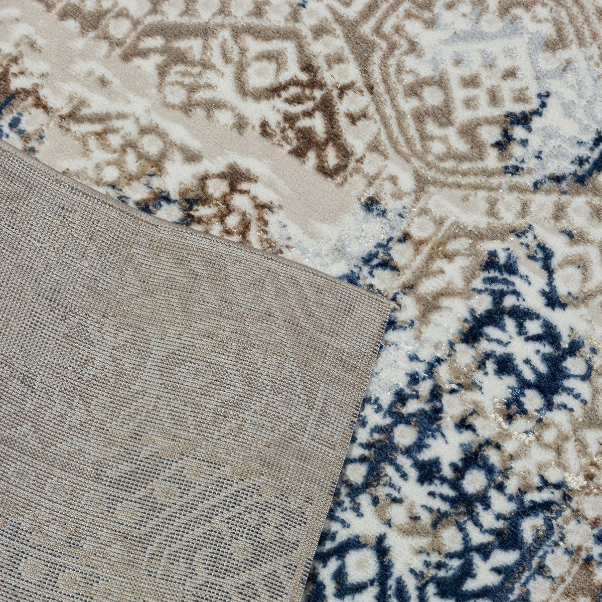 Дорожка ковровая Antep Merinos O1699 630 1,2 м кремово-голубой