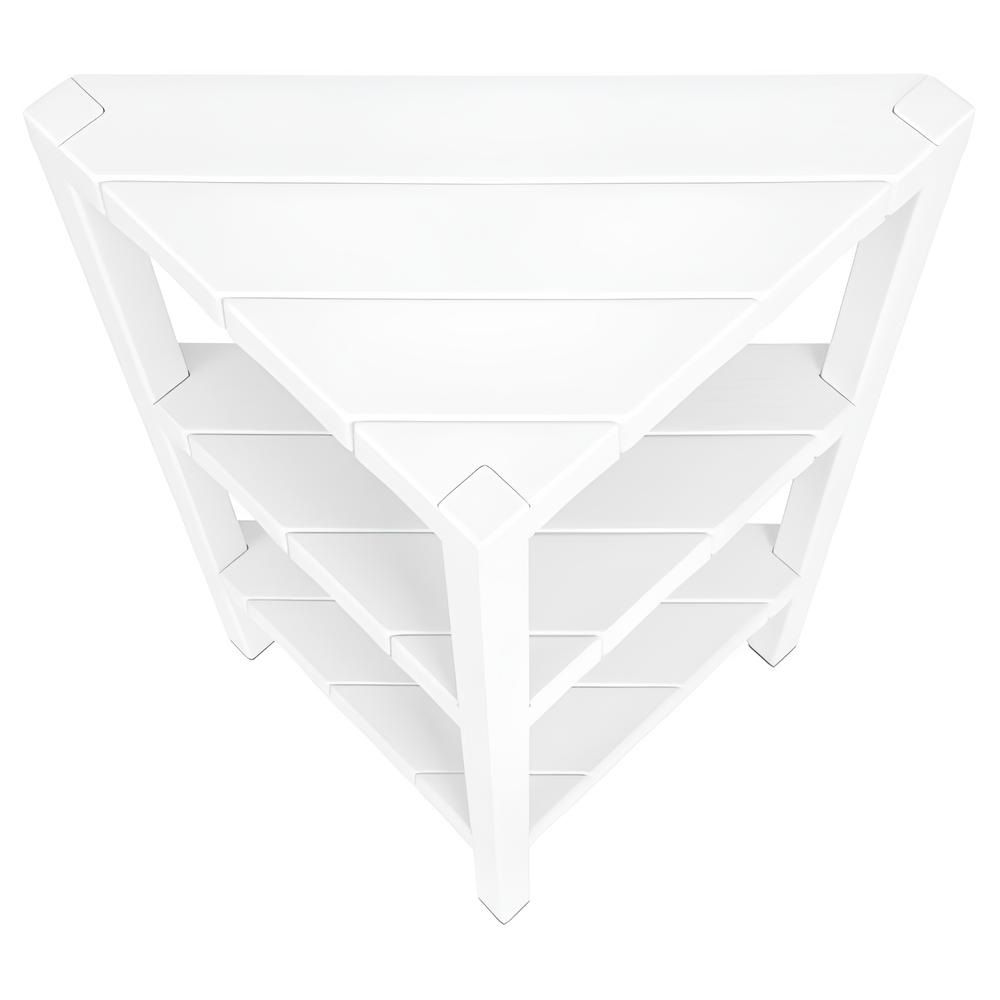 Этажерка угловая Nature 330х725х330 мм 3 секции белая