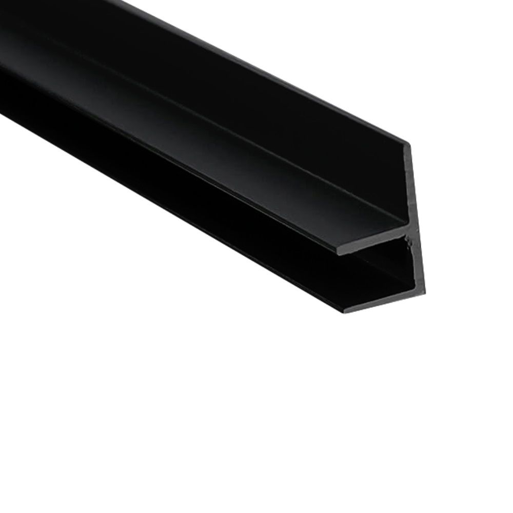 Профиль угловой для стеновых панелей 4 мм (5 мм) черный L600 мм