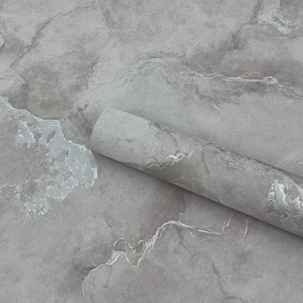 Обои Erismann Atlantis 60936-04 серые мрамор 1,06х10,05 м