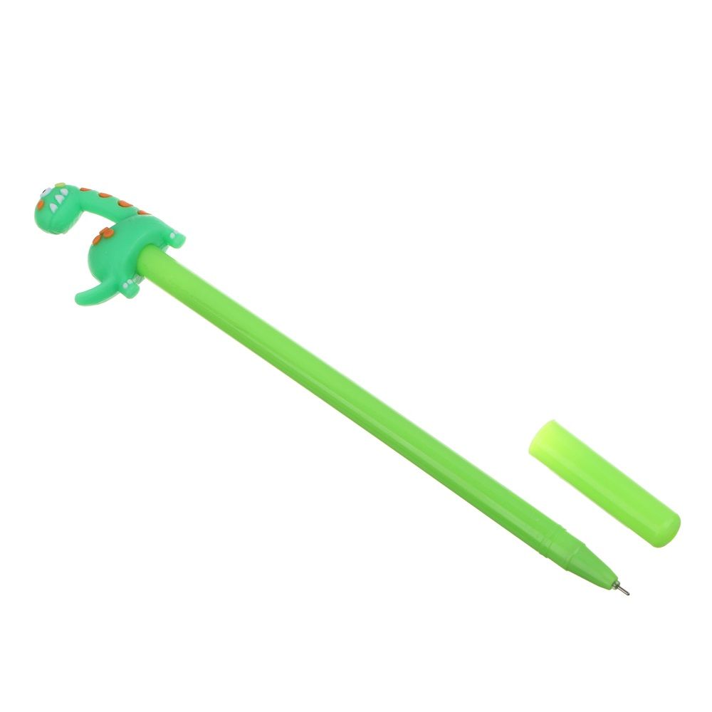 Ручка гелевая синяя линия письма 0,5 мм с наконечником в форме динозаврика 591-201