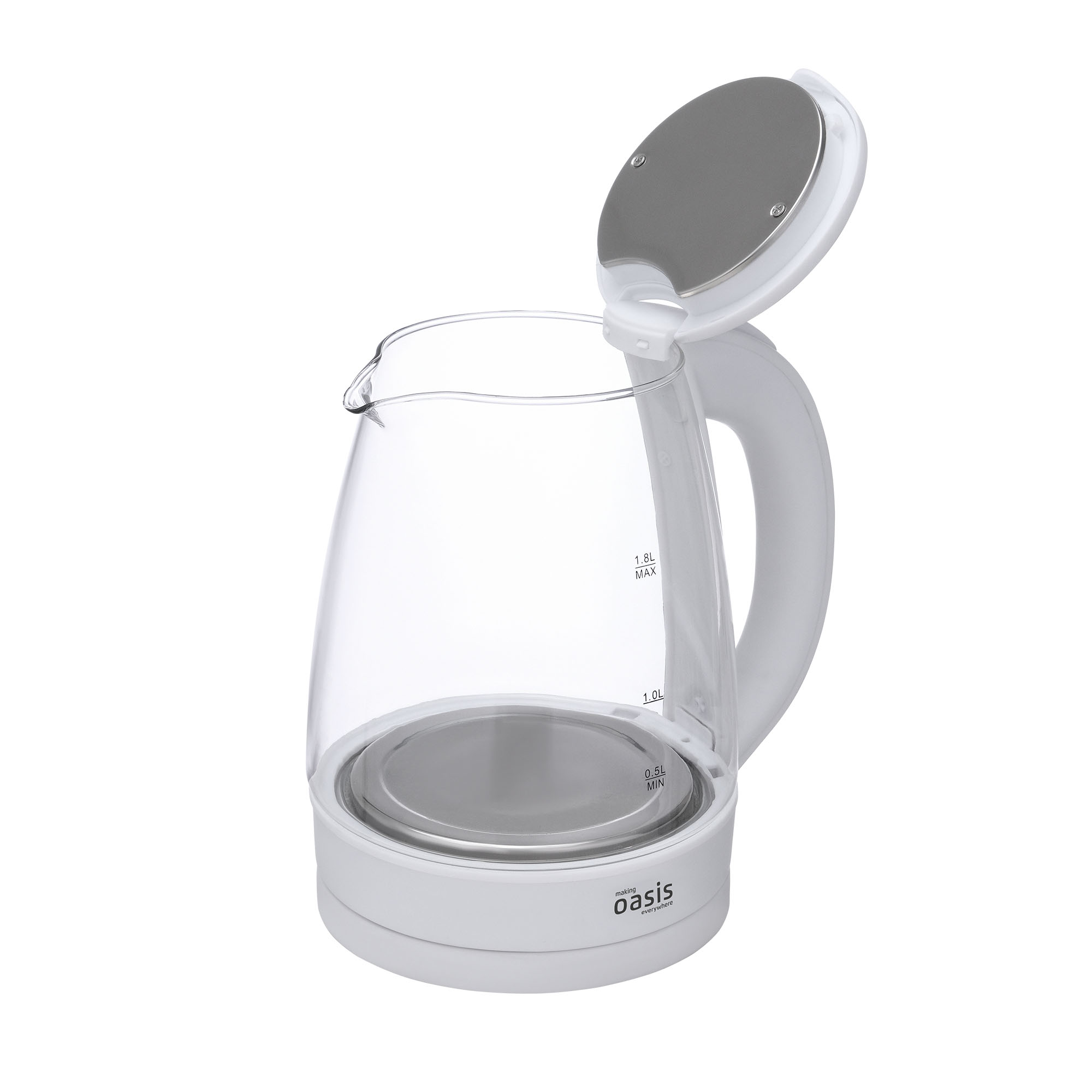 Чайник электрический Oasis K-8GW 2000 Вт 1,8 л белый