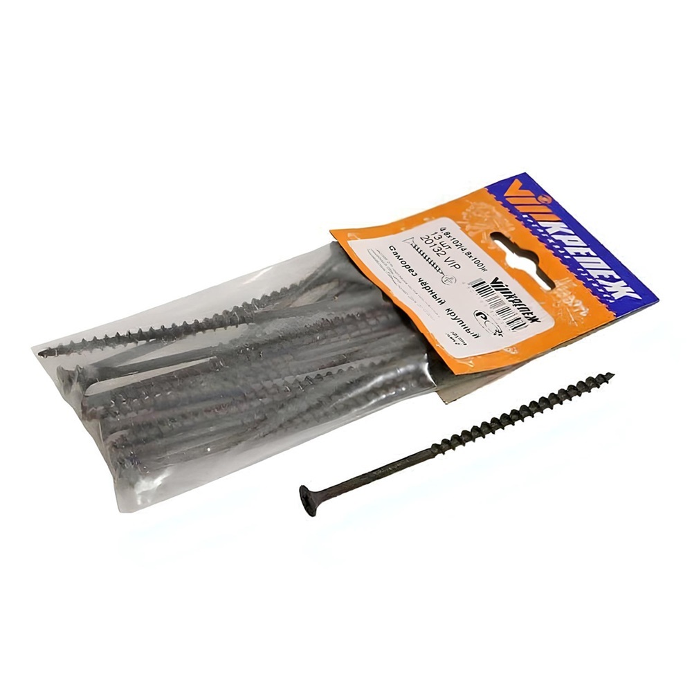 Саморез по дереву 5х102 мм черный 13 шт