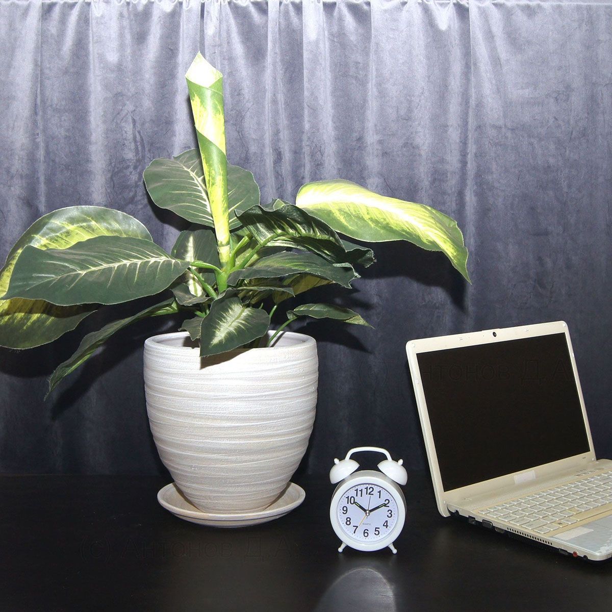 Горшок цветочный Бутон Модерн ваниль 20 см 4 л