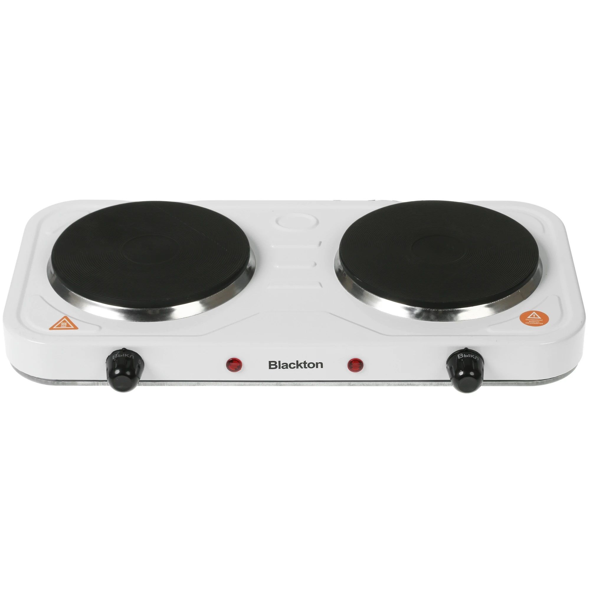 Плитка электрическая Blackton Bt HP217W 2 конфорки диск 1кВт+1кВт белая