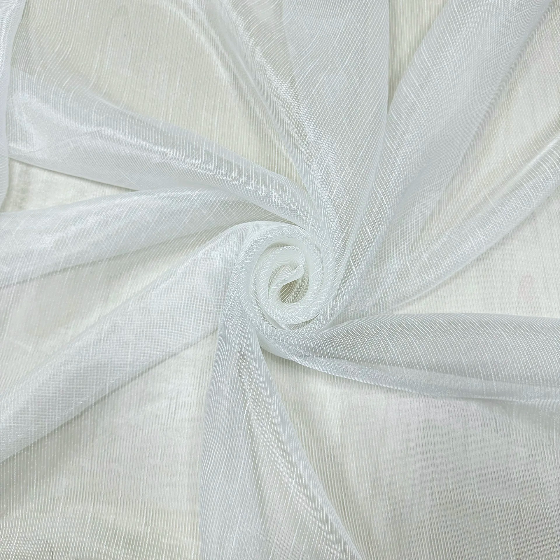 Ткань для штор Тюль органза фэнтези Texrepublic RS Rain Littel-02/280 OFen ut белая