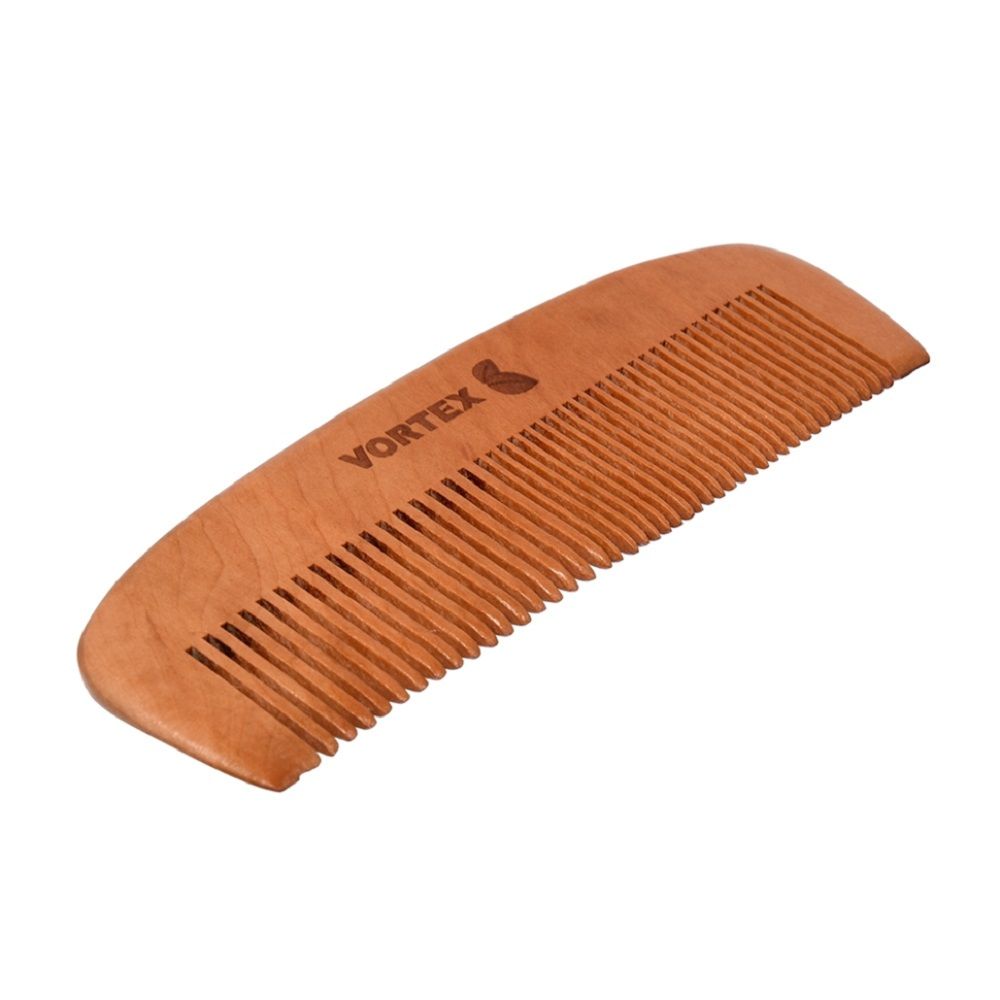 Расческа гребень Vortex 16х5 см с деревянными зубчиками