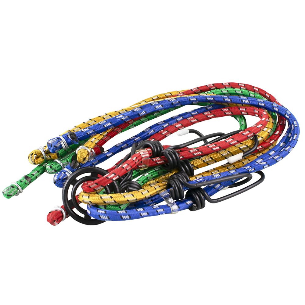 Резинки-стяжки набор Паук 4шт.-120 см, D-8 мм металлические крючки AS-R-12