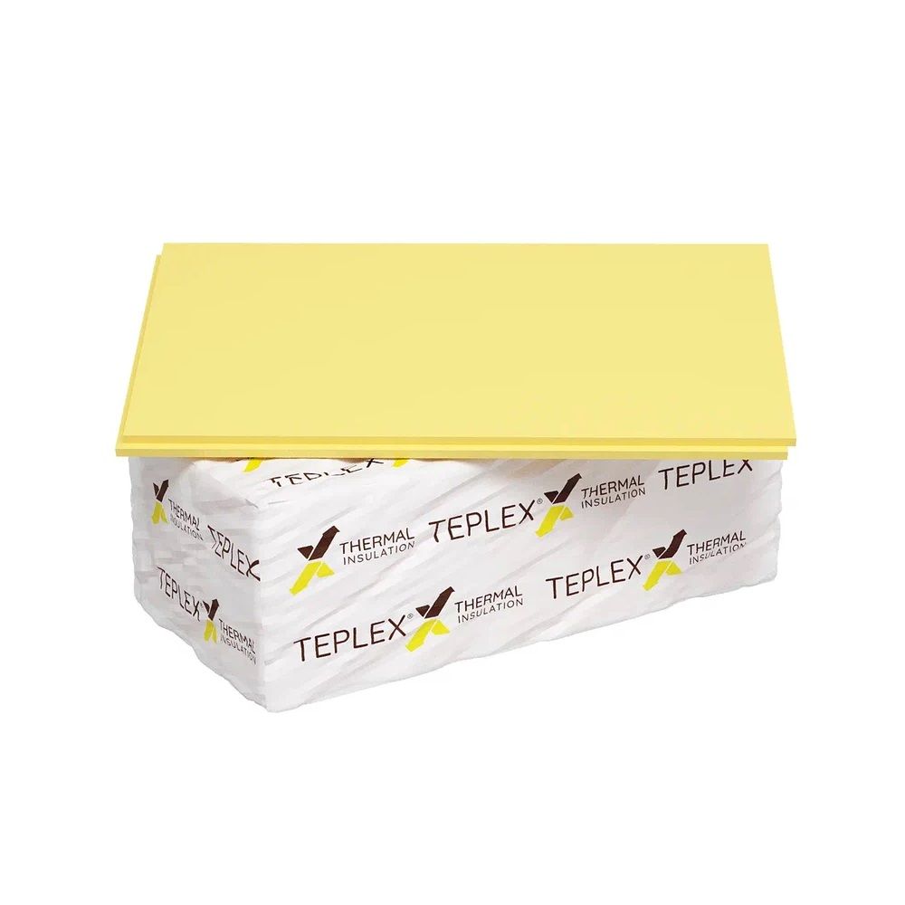 Пенополистирол экструзионный Теплекс 100х585х1185 мм (4 шт, 2,772 м2, 0,276 м3)