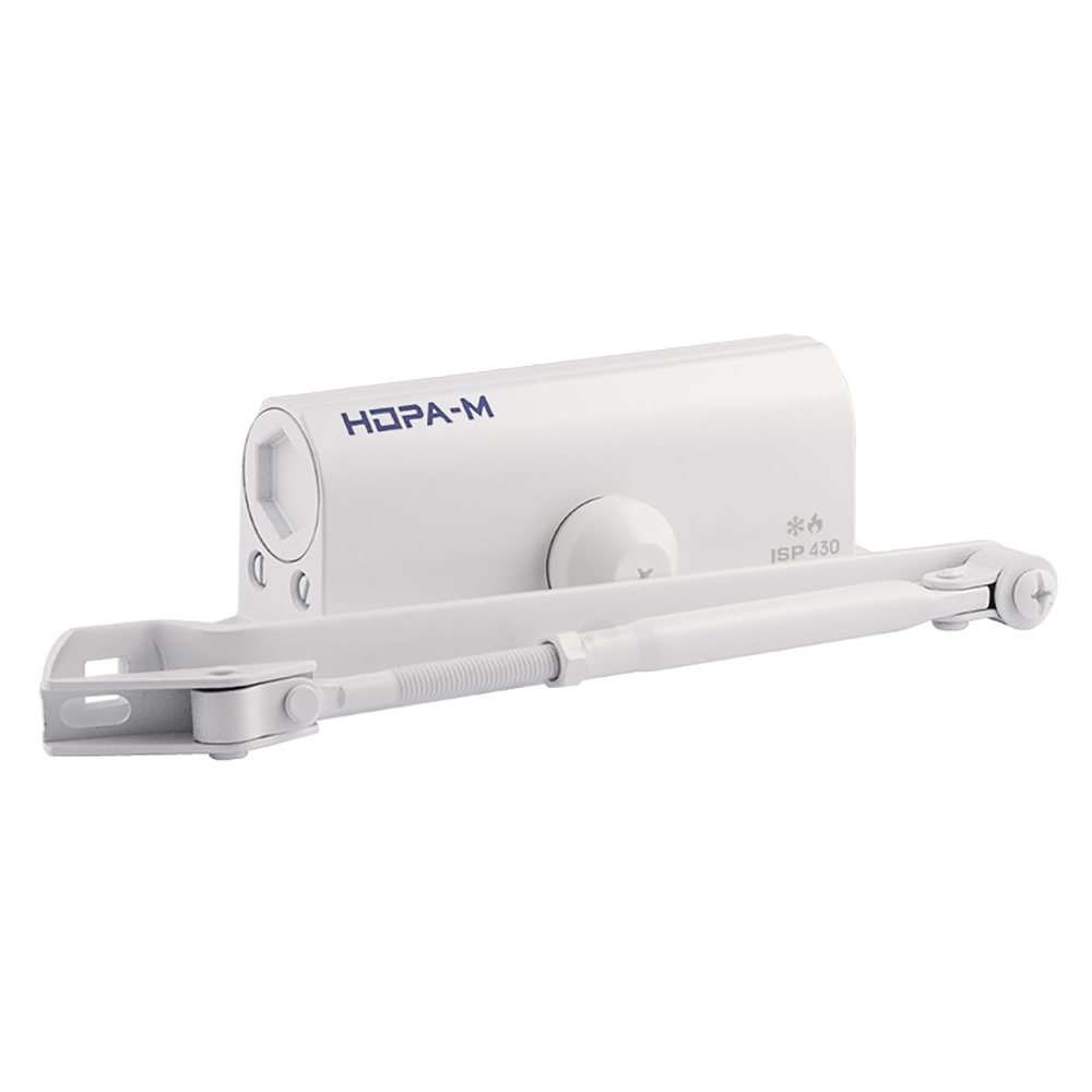 Доводчик дверной 50-120 кг белый Нора-М Isparus 430
