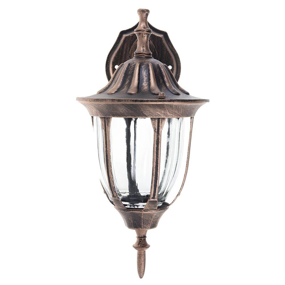 Светильник  Е27 60Вт 230В шестигран. крепл. на стену вниз  (Бронза) 4502 Сamelion