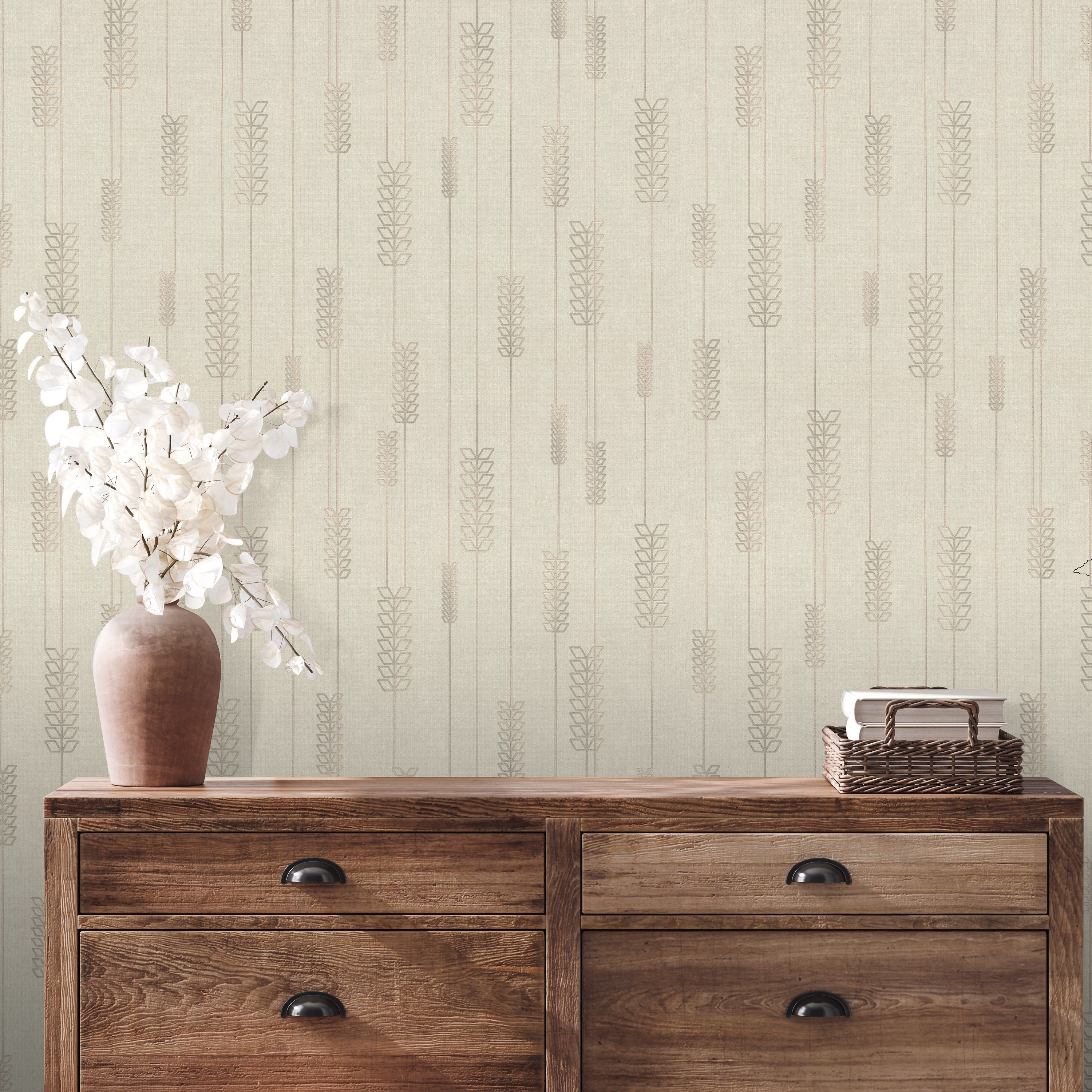 Обои Euro Decor Solum 7316-21 бежевые геометрия 1,06х10,05 м