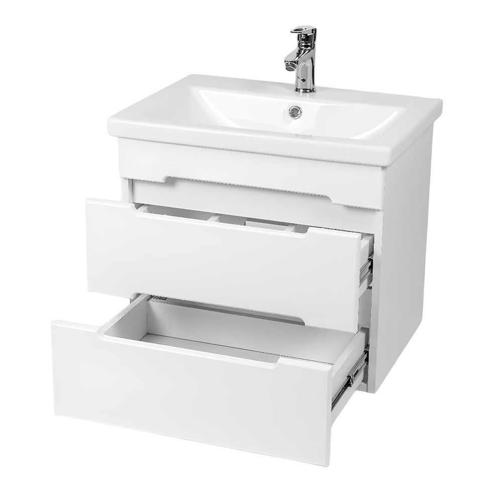 Тумба подвесная Марсель 50 2 ящика под раковину Como 50