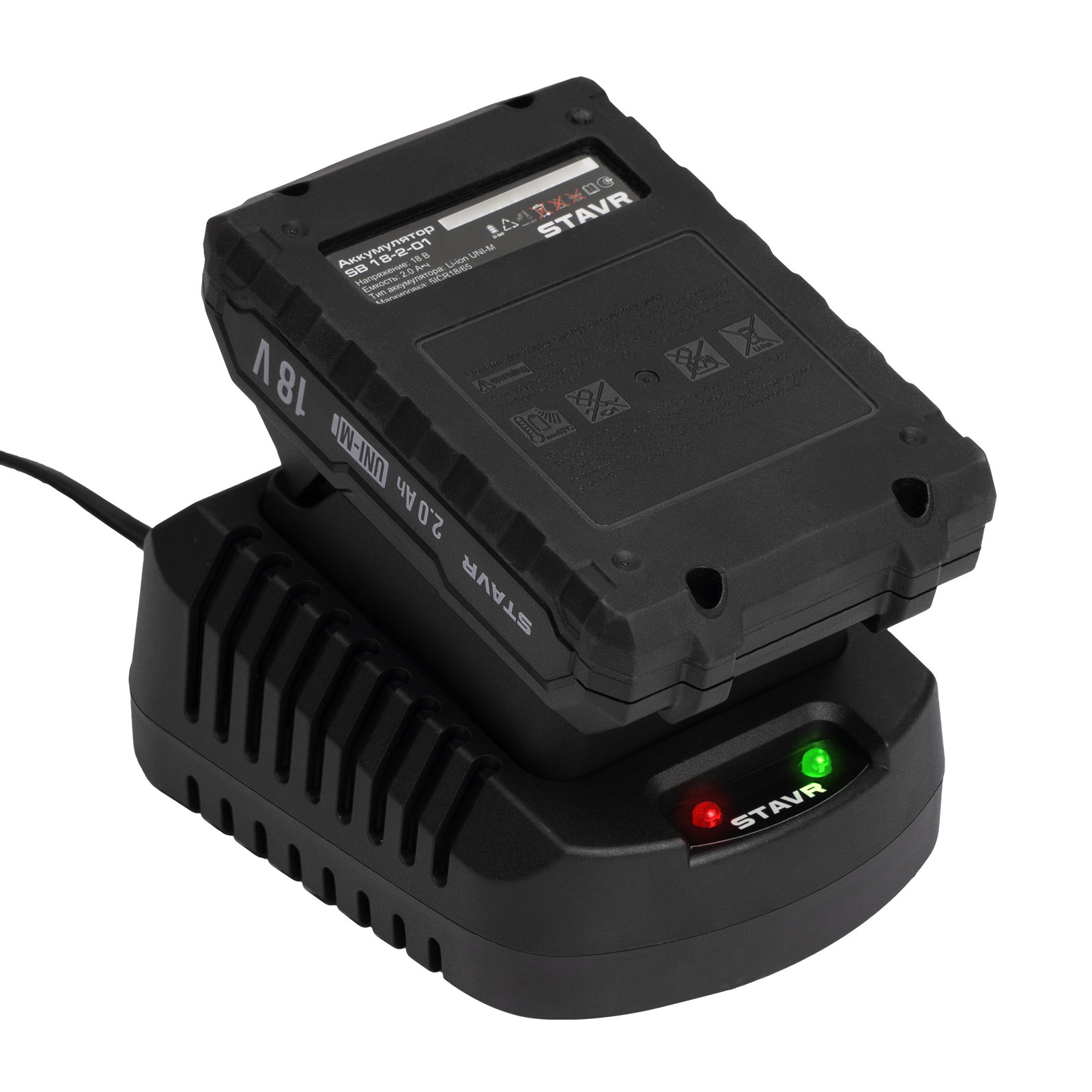 Зарядное устройство быстрое Stavr SBC 18-3A-01 18В 3А