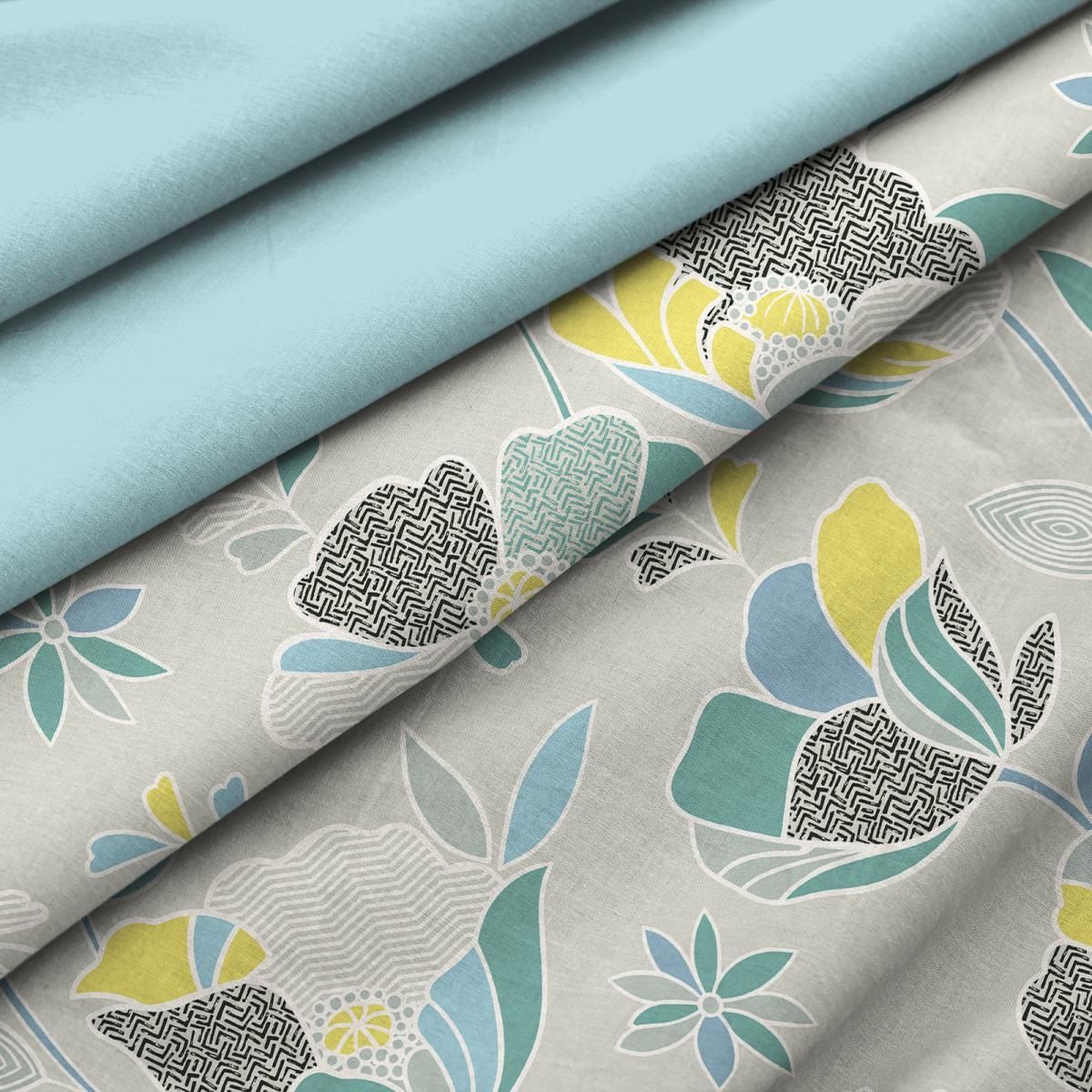 Белье постельное евро бязь Wenge Сloud flowers 24572-1/24600-31 70х70 см-2