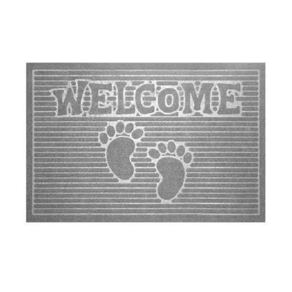 Коврик влаговпитывающий Welcome 40х60 см серый