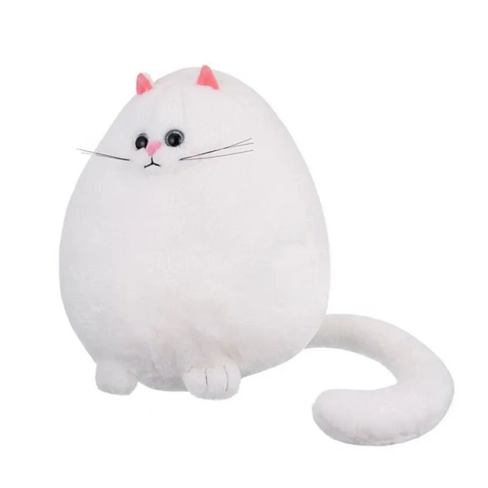 Игрушка мягкая Relana Котик белый 35х28 см