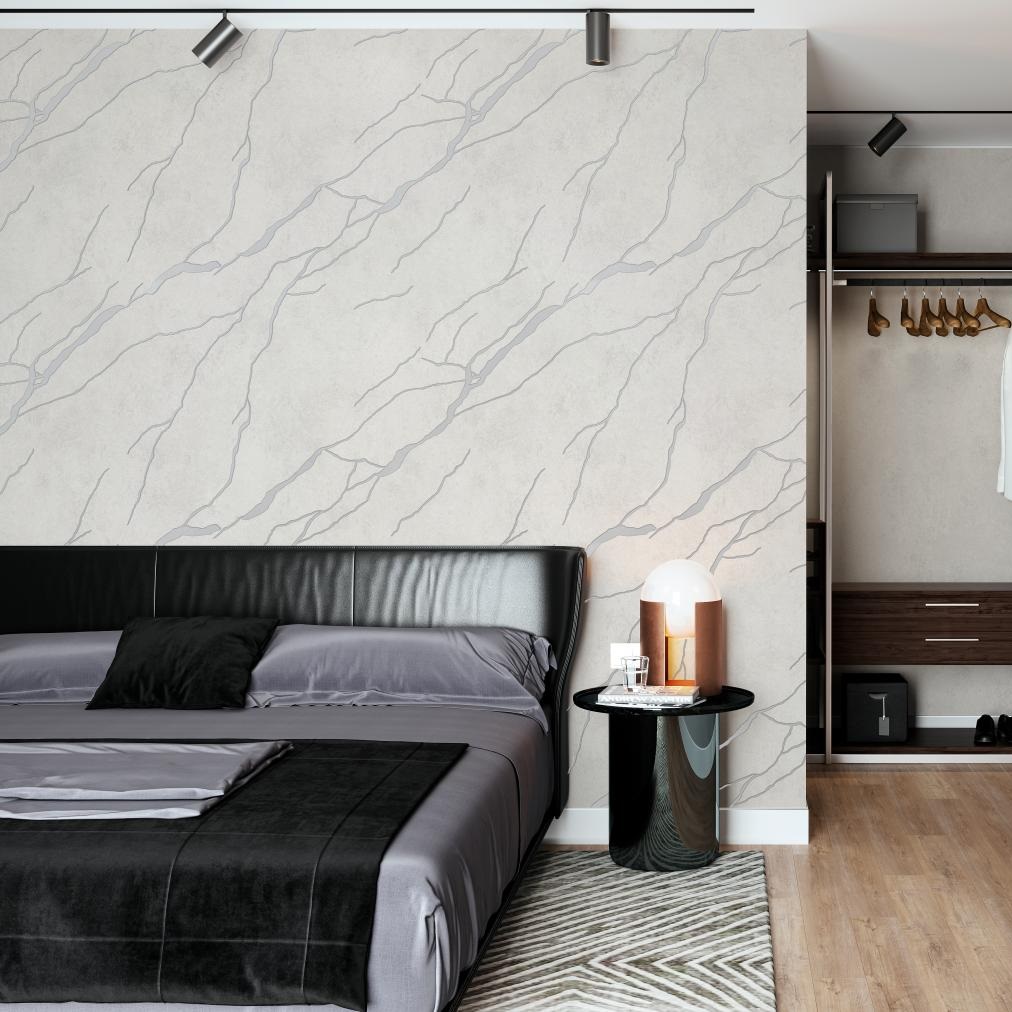 Обои Palitra Home Rich Potal HC72604-14 серые мрамор 1,06х10 м