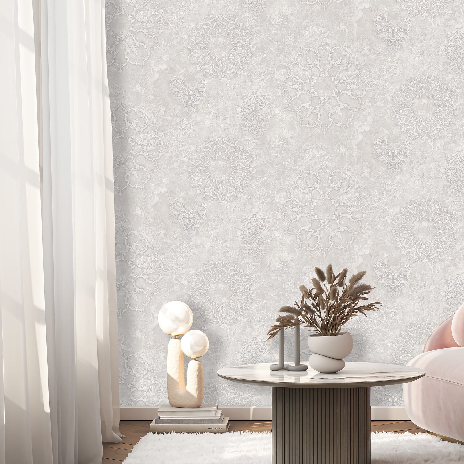 Обои Victoria Stenova Leonardo 589452 бежевые вензель 1,06х10 м