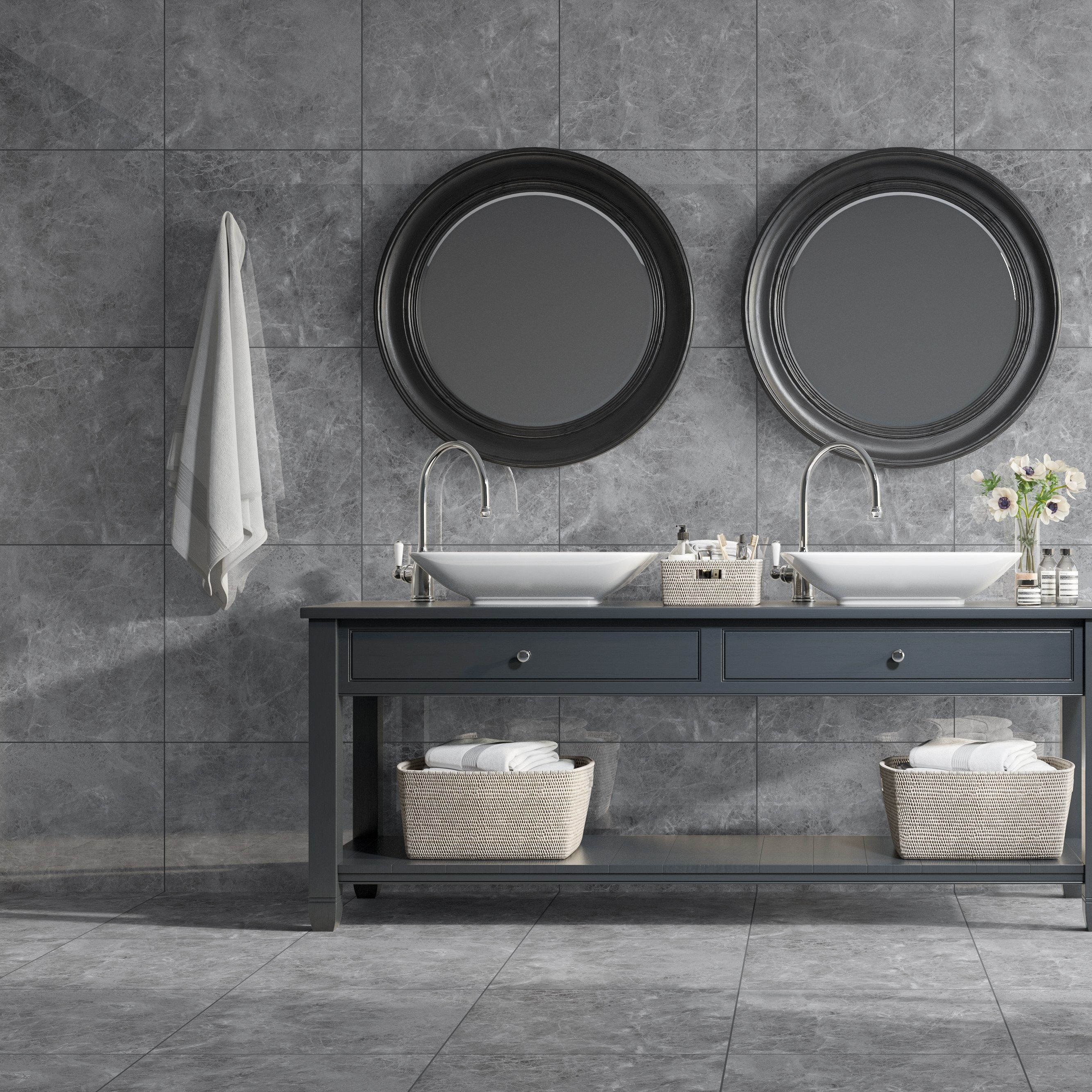 Керамогранит Eternal Madona Grey Glossy 600x600 мм серый 1,44 м2