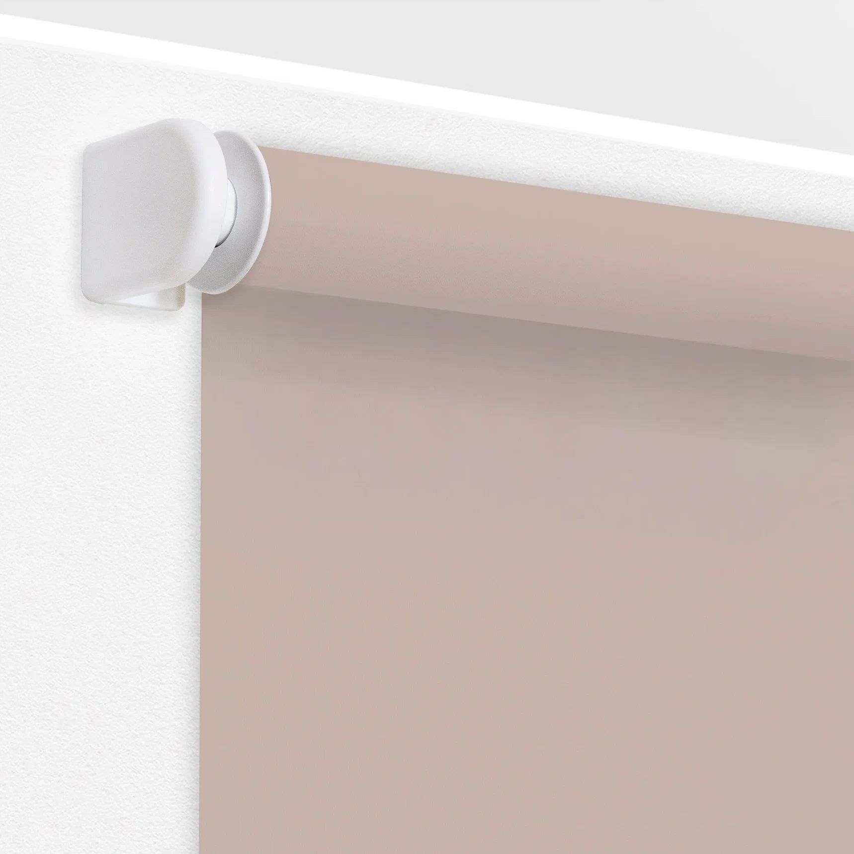 Штора рулонная Шантунг 80х175 см пыльная роза