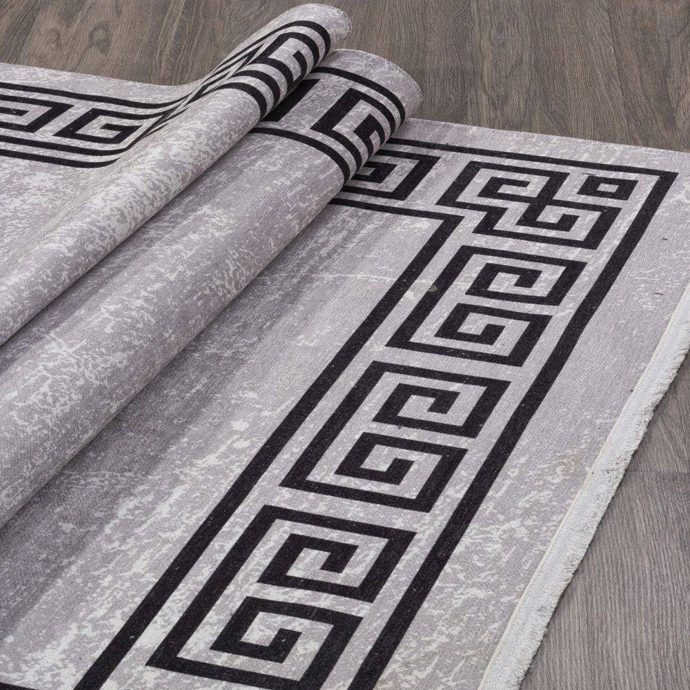 Ковер Lotus Alpin AB194A 2х2,9 м серо-черный