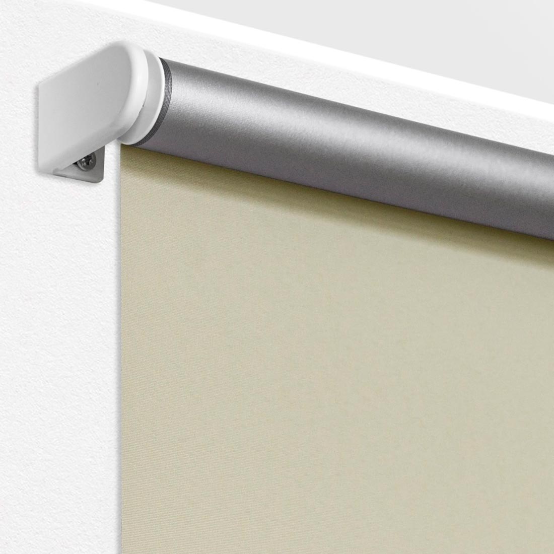 Штора рулонная блэкаут Сильвер 90х175 см бежевая