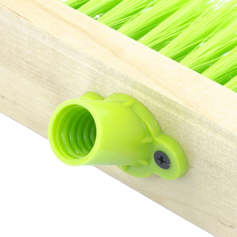 Щетка деревянная для пола 40 cм, 5 ряд , тулейка с резьбой под углом, без черенка